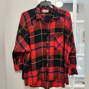 SALE 2/$20 Urban Outfitters Red and Black Plaid Shirt size XL